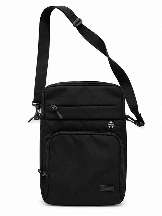 Handbags - Crossbody Sling Laptop Bag - Black